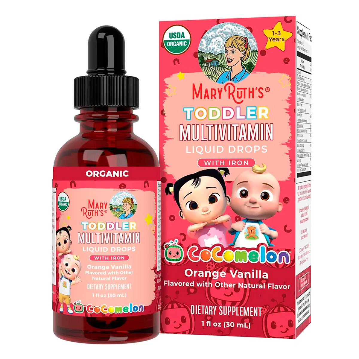 Multivitamínico CoComelon para Niños de 1 a 3 Años con Hierro - Mary Ruth's
