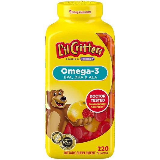 Omega 3 para niños Lil Critters. 220 gomitas