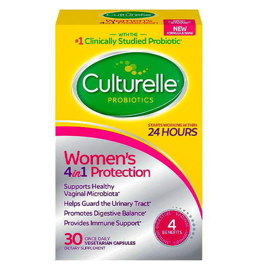 Capsulas de probióticos Culturelle 4 en 1 para la salud de la mujer, 30 capsulas