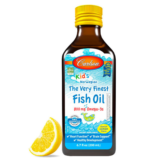 Omega-3 800 mg, aceite de pescado para niños, Carlson, 200 ml