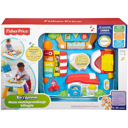 Mesa interactiva de aprendizaje bilingüe de Fisher-Price