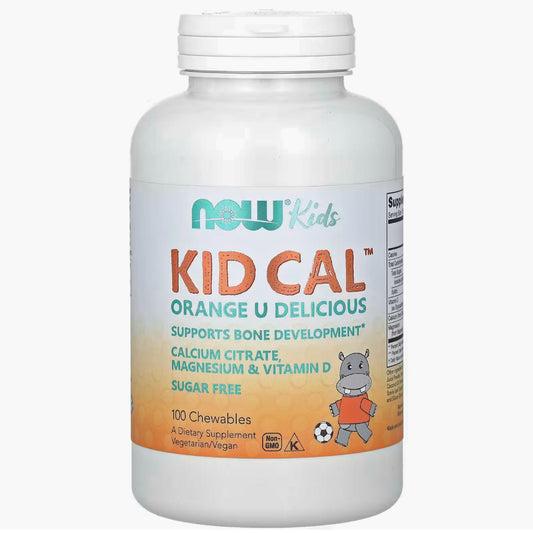 Kid Cal de Now Foods - 100 Comprimidos Masticables